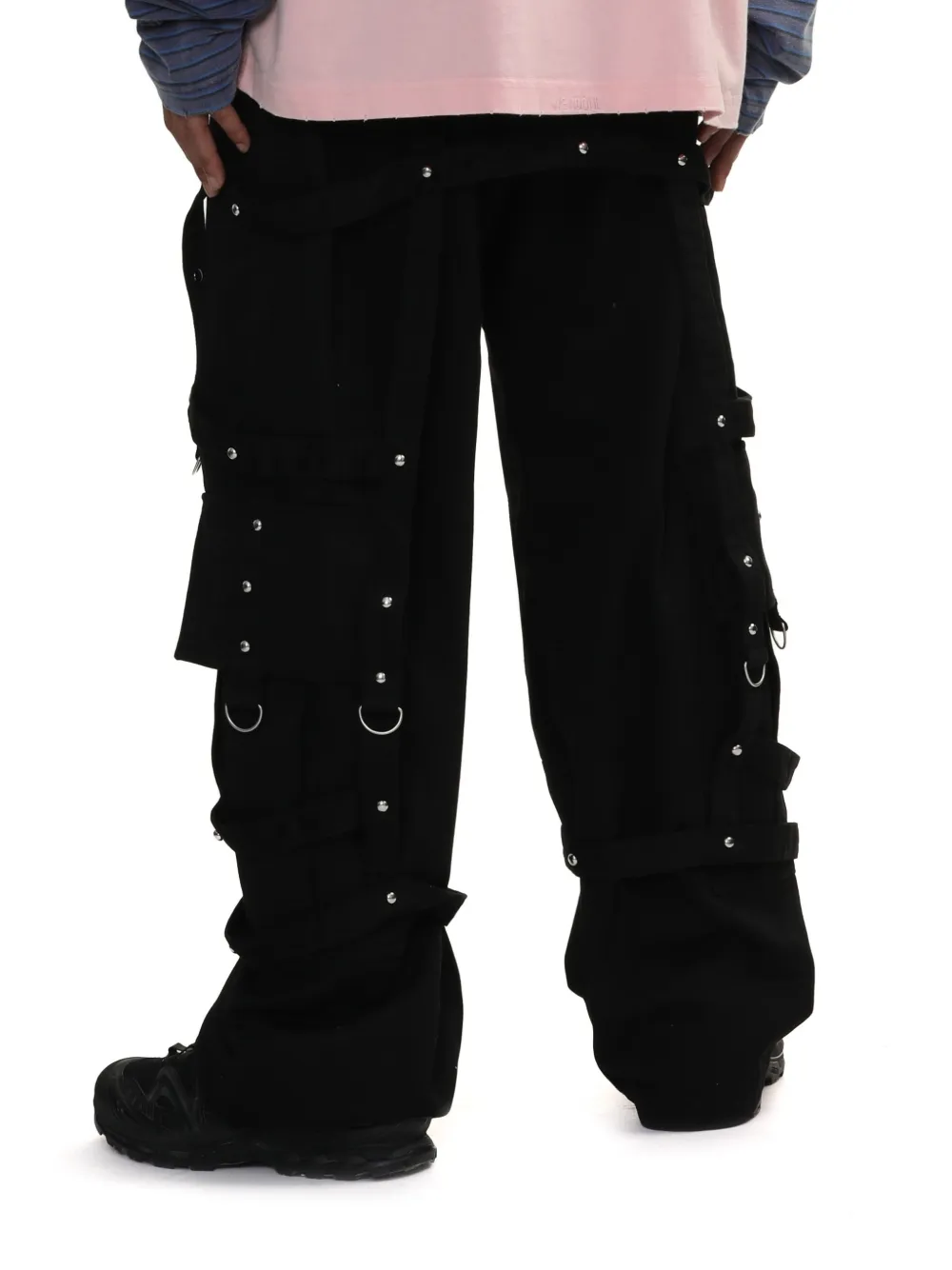 We11done Broek met banddetail Zwart