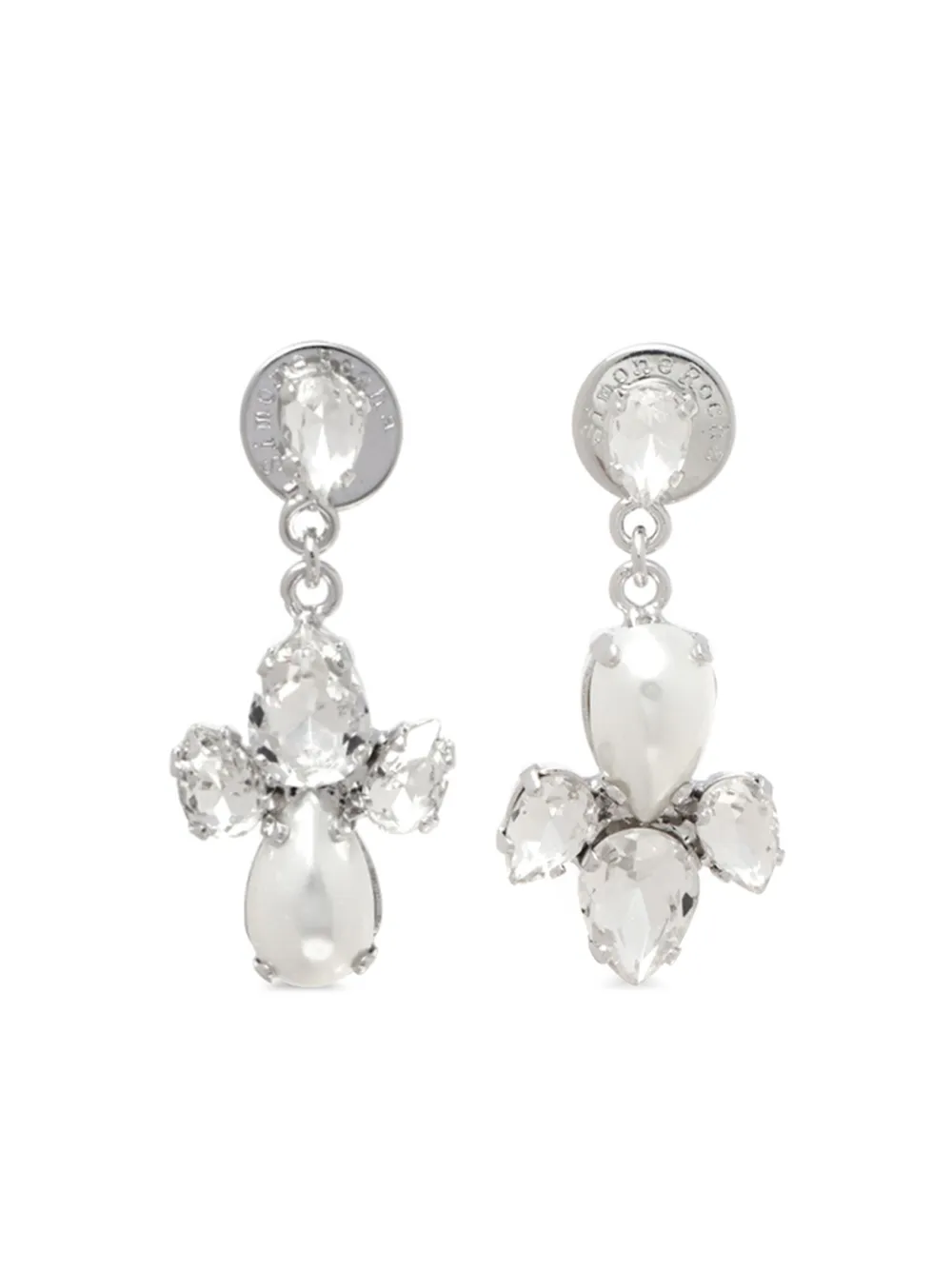 Simone Rocha cross pendant earrings | Neutrals | Image 1