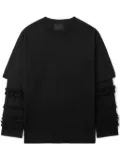 Simone Rocha ruffle-detailing T-shirt - Black