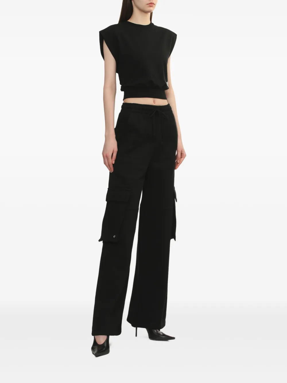 We11done cargo trousers - Zwart