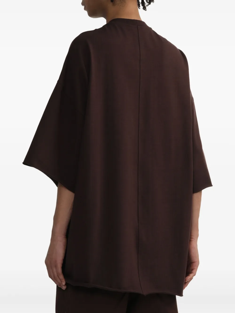 Rick Owens T-shirt van biologisch katoen Rood