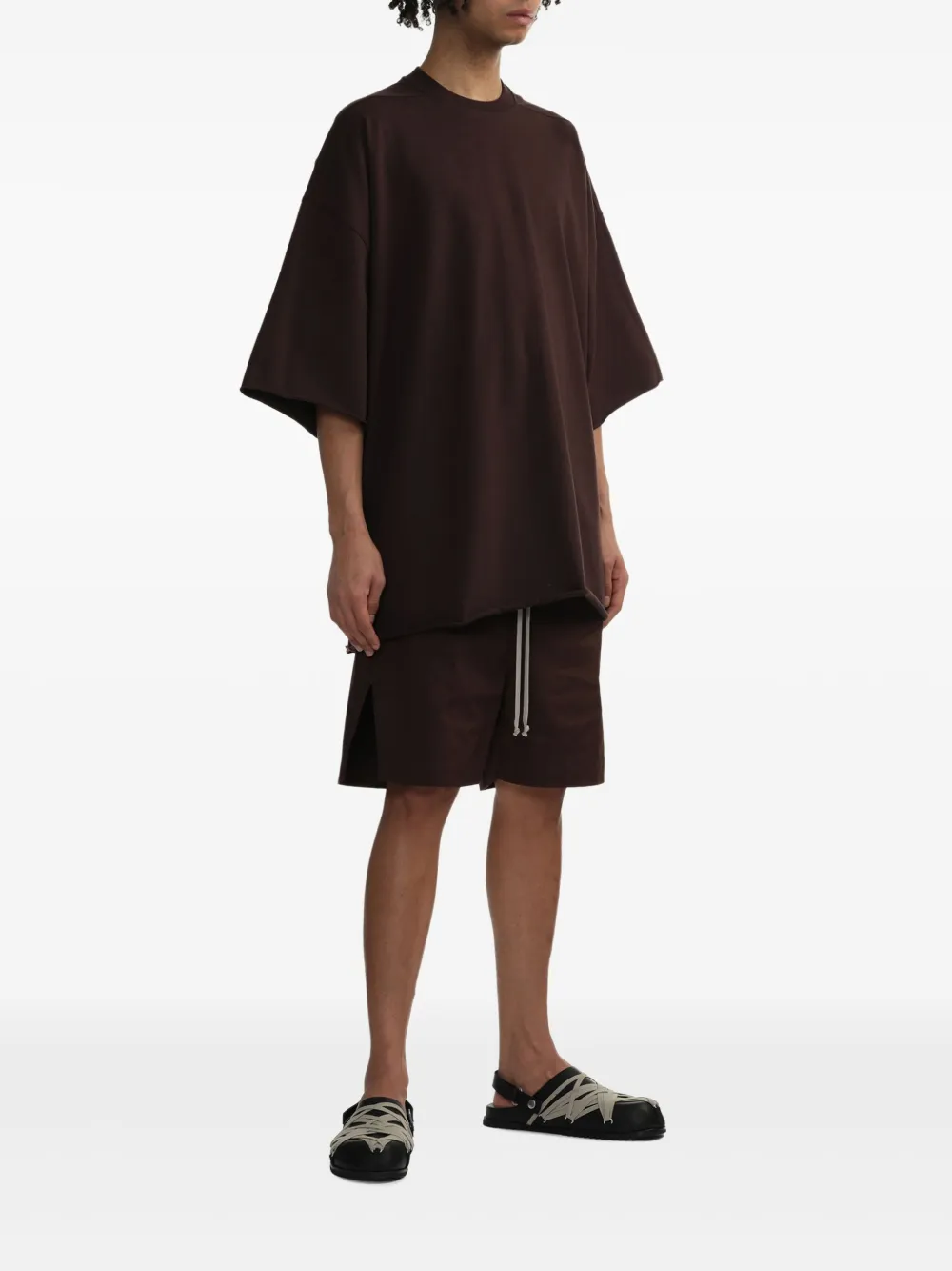 Rick Owens T-shirt van biologisch katoen - Rood