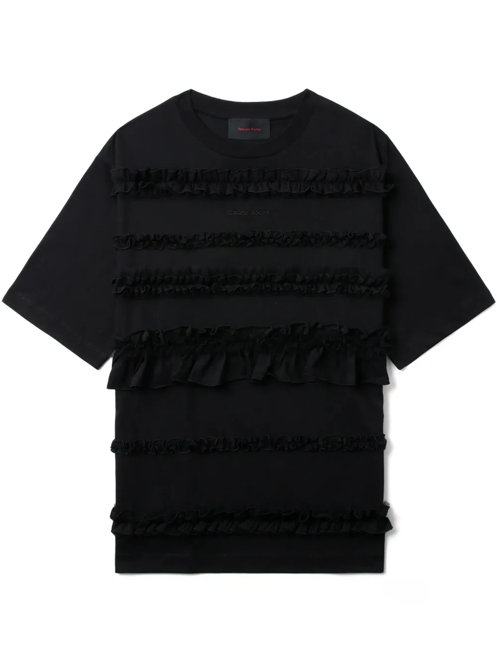 SIMONE ROCHA RUFFLE-DETAILING T-SHIRT