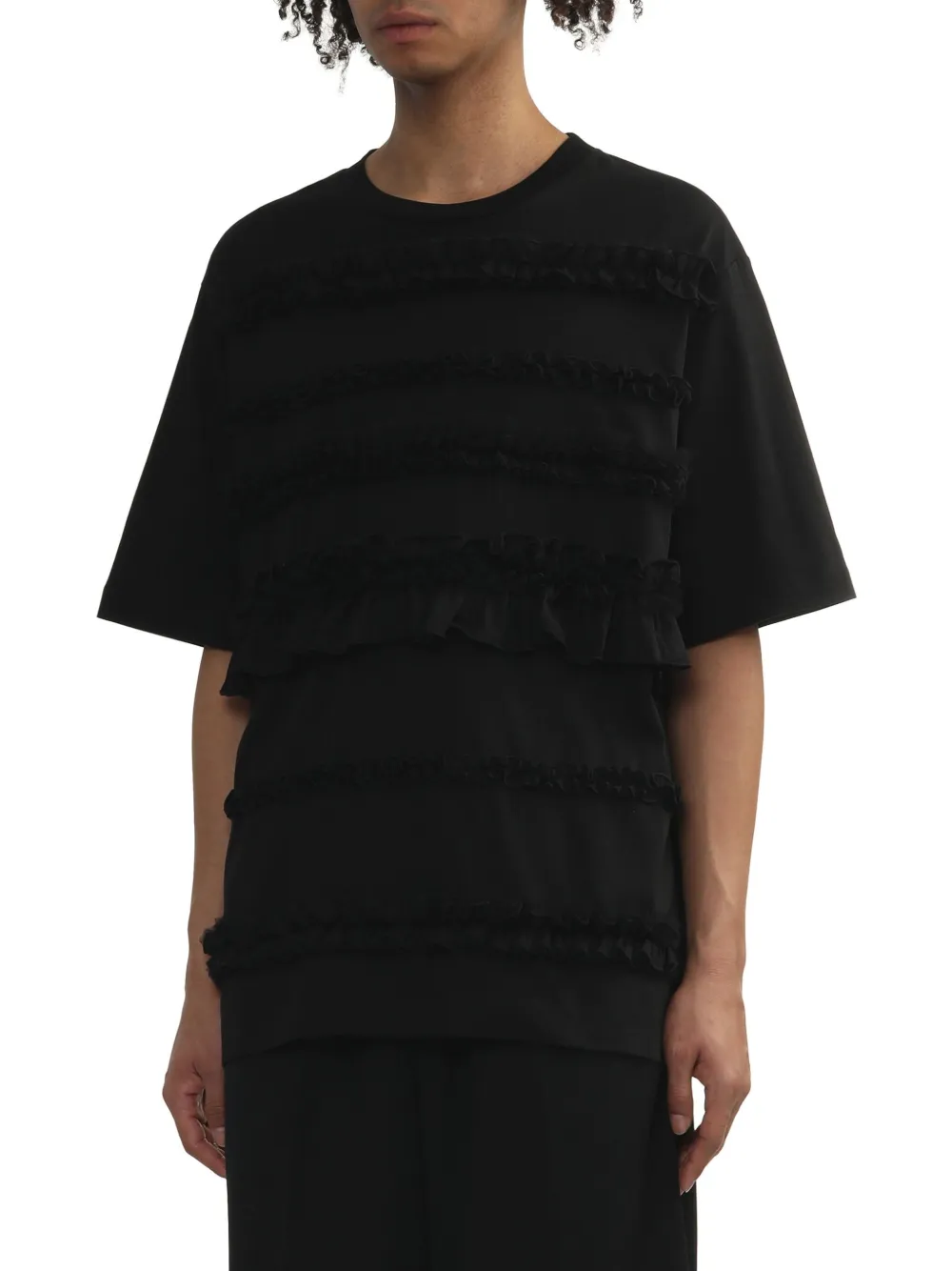 Simone Rocha T-shirt met ruches Zwart