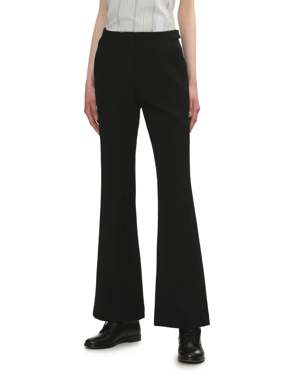 Low Classic Flared Trousers In ブラック