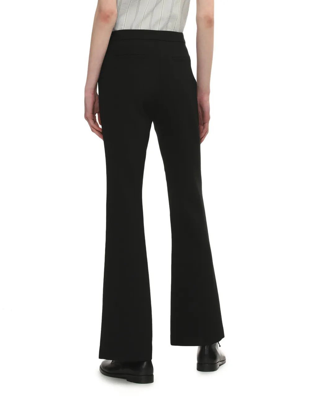 Low Classic Flared Trousers In ブラック