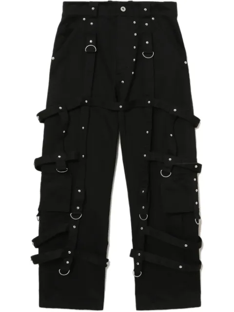 We11done pantalones cargo con apliques