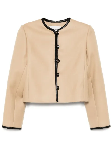 Low Classic chamarra corta con cuello redondo