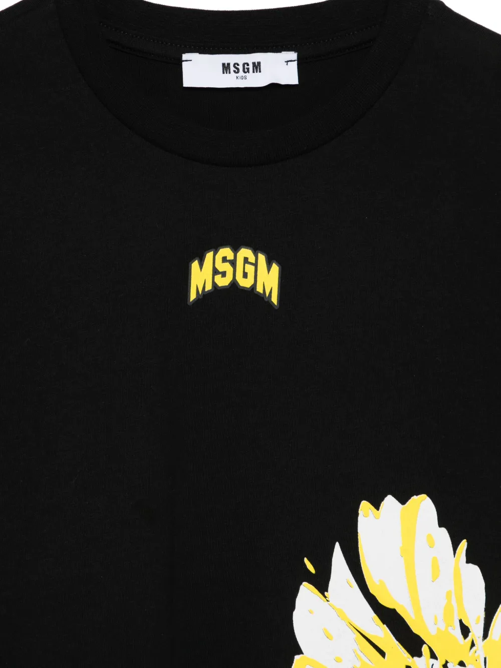 MSGM Kids Jersey T-shirt Zwart