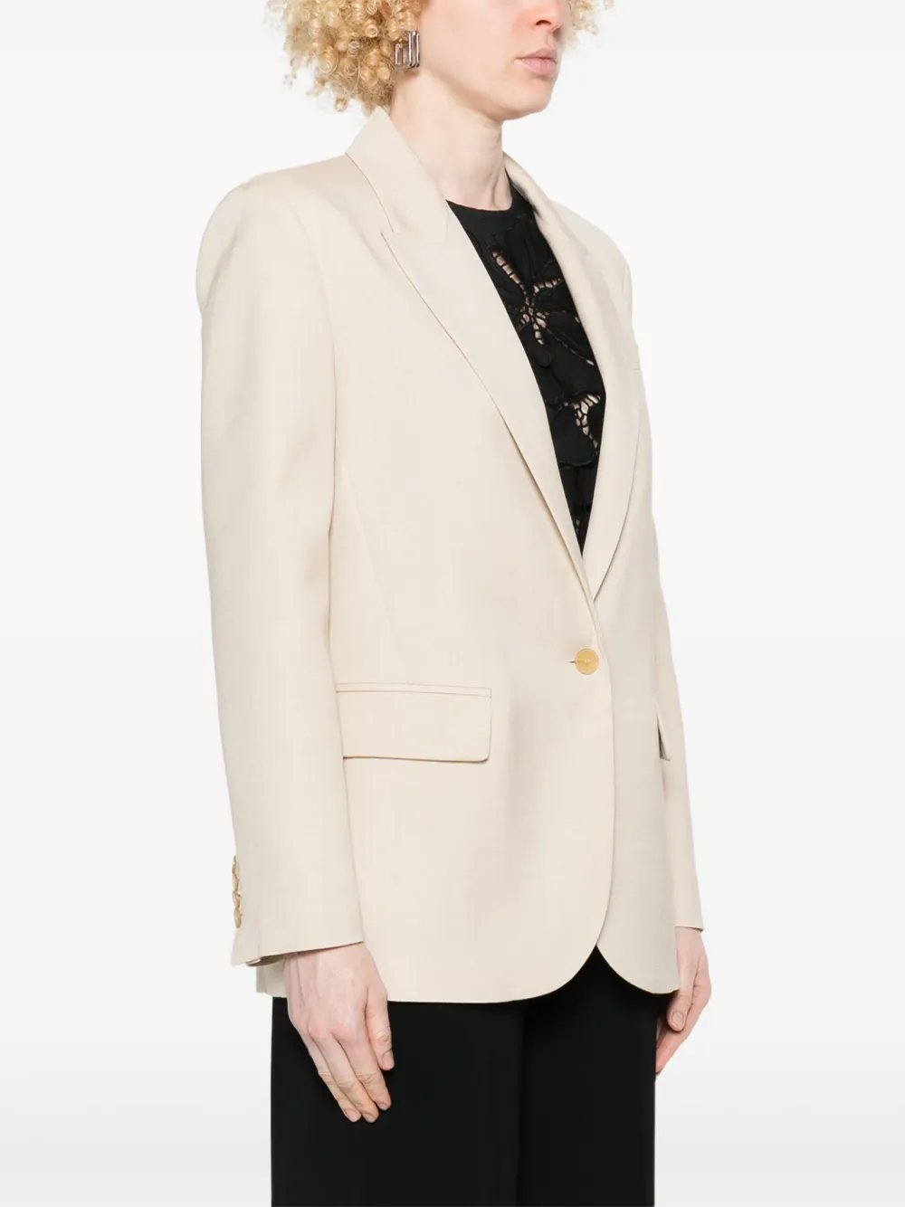 FORTE FORTE SINGLE-BREASTED BLAZER