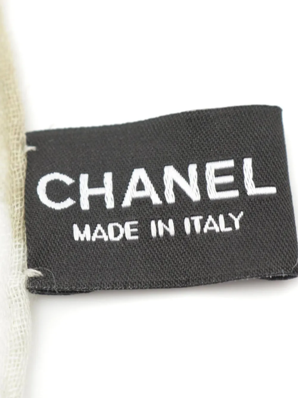 CHANEL Pre-Owned 1986-1988 Stall shawl - Wit