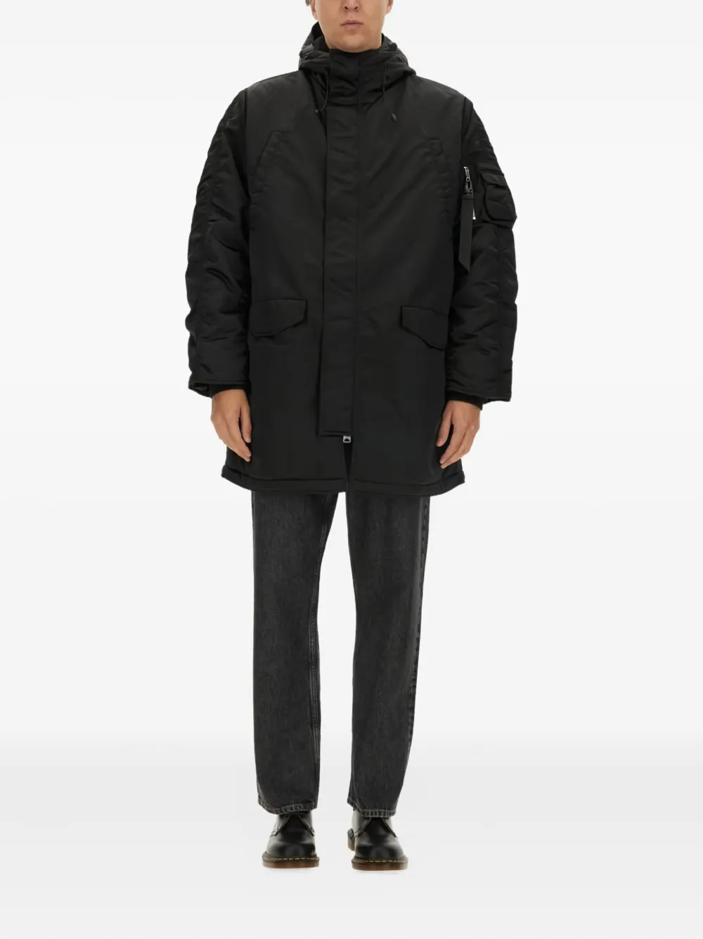 Alpha Industries Parka met capuchon Zwart