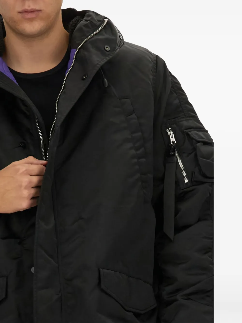 Alpha Industries Parka met capuchon Zwart