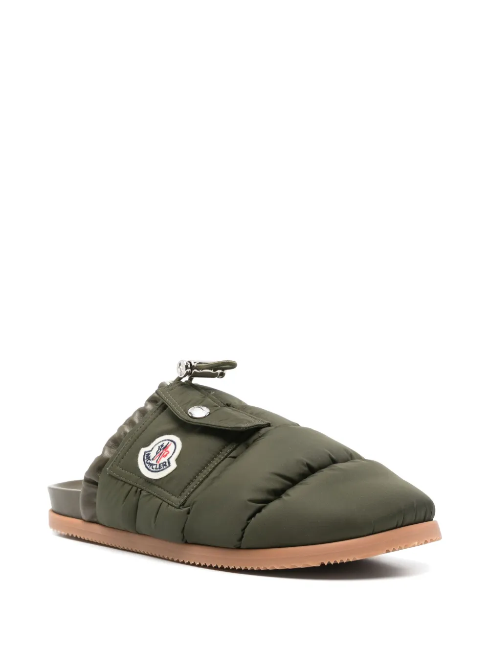 Moncler Mon Pocket slippers - Groen