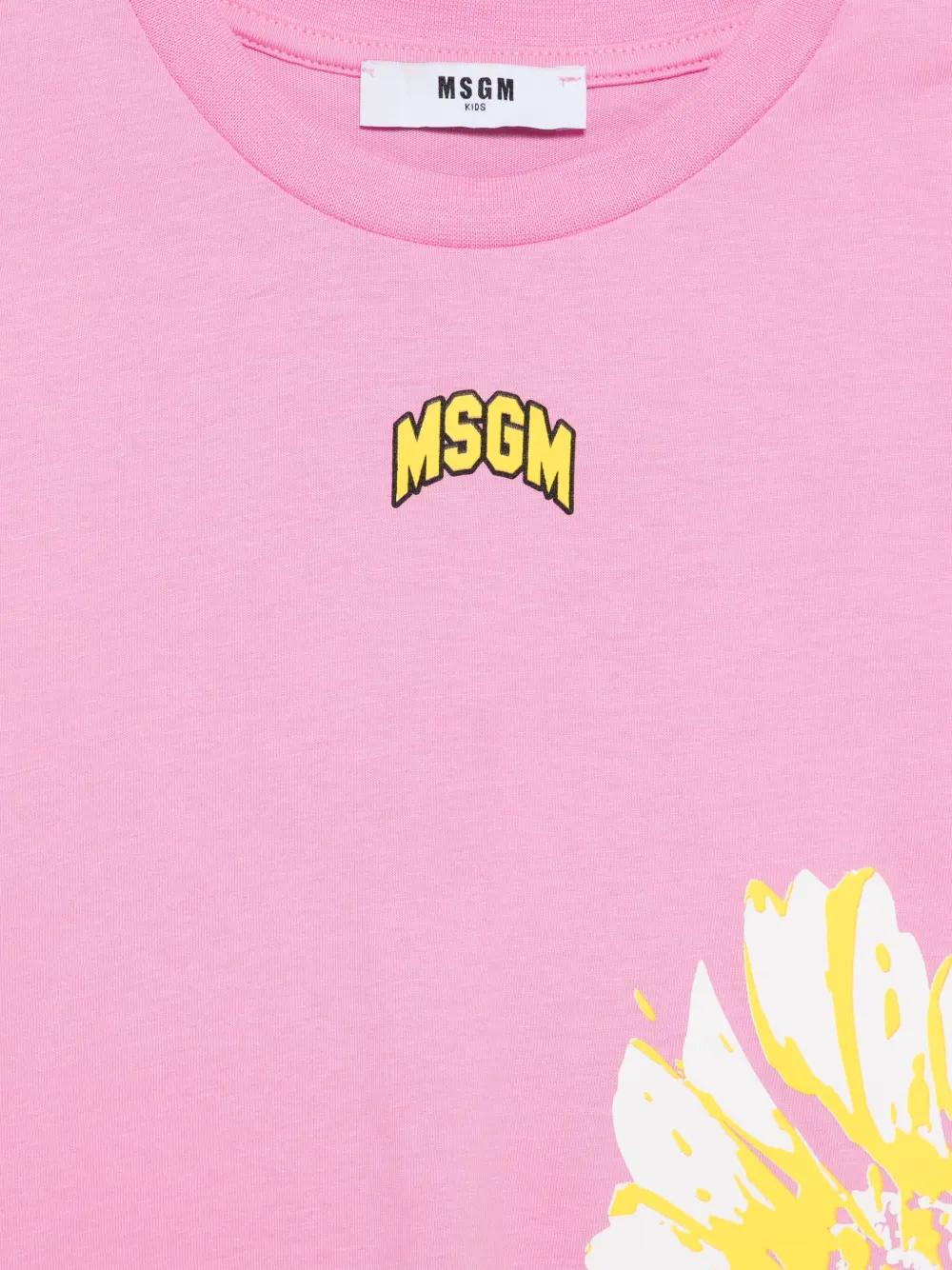 MSGM Kids Jersey T-shirt Roze