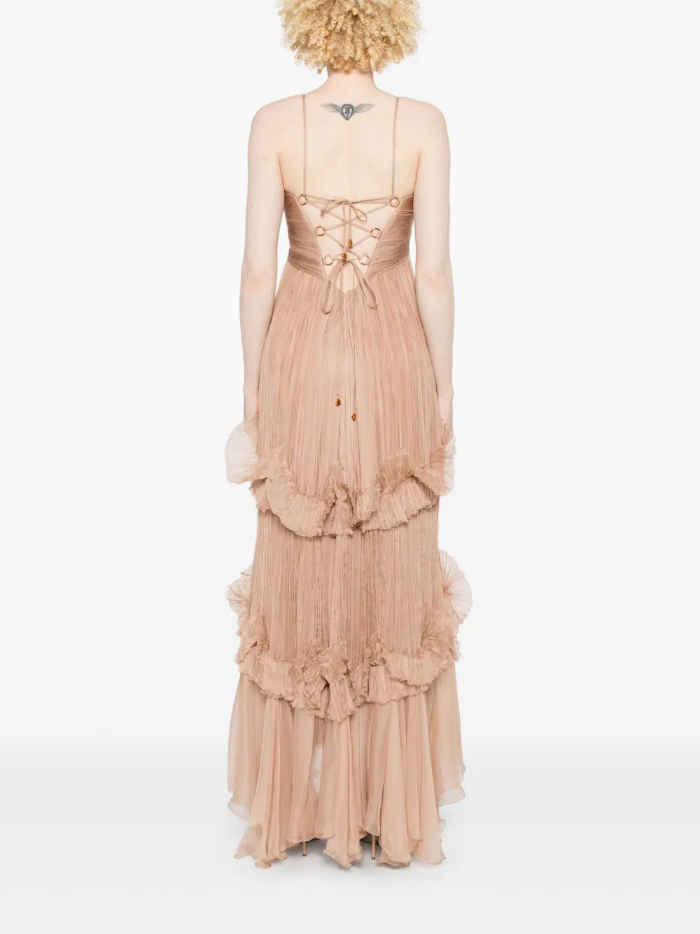 Maria Lucia Hohan Roxene avondjurk Beige