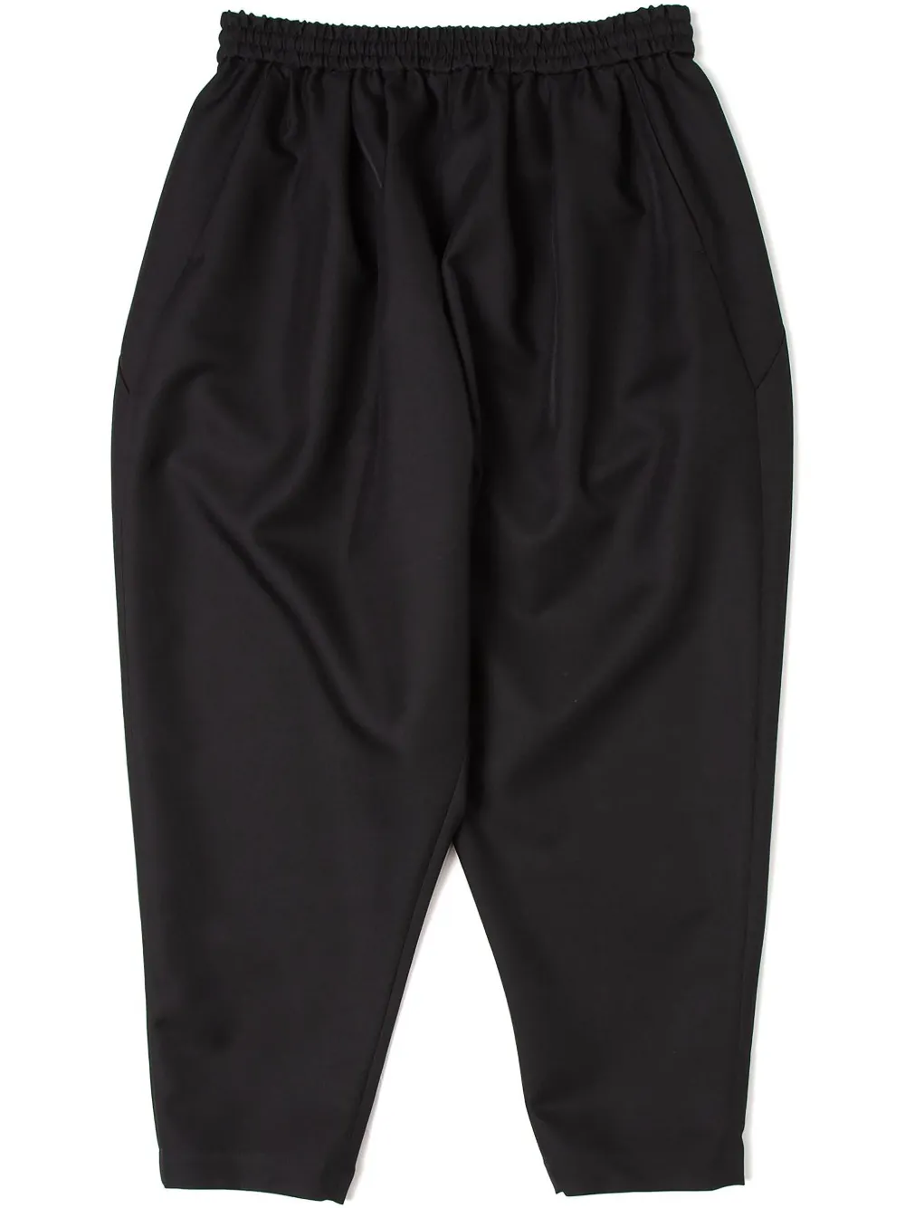 elasticated tapered trousers