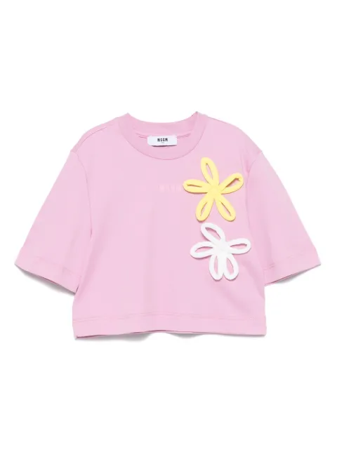 MSGM Kids cropped T-shirt