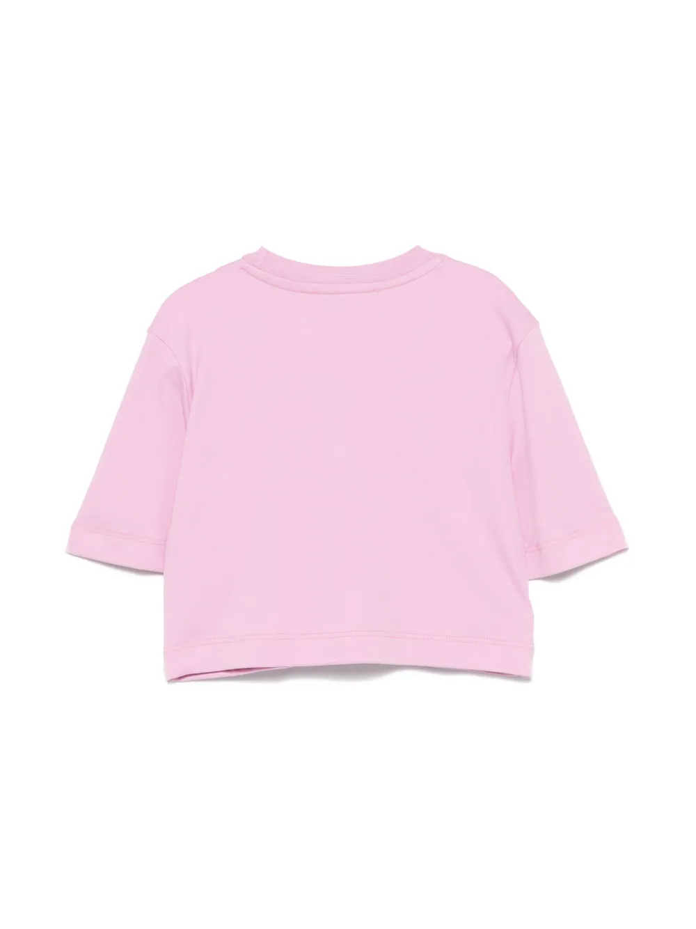 MSGM Kids Cropped T-shirt - Roze