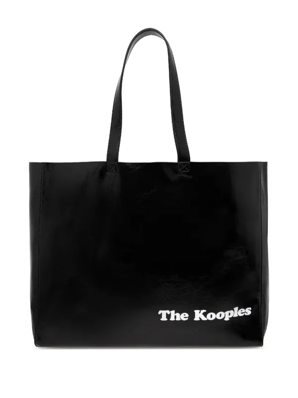 The Kooples Logo Tote Bag Black FARFETCH TR
