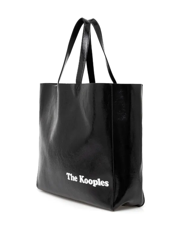 The Kooples Sac Cabas à Logo Noir FARFETCH FR