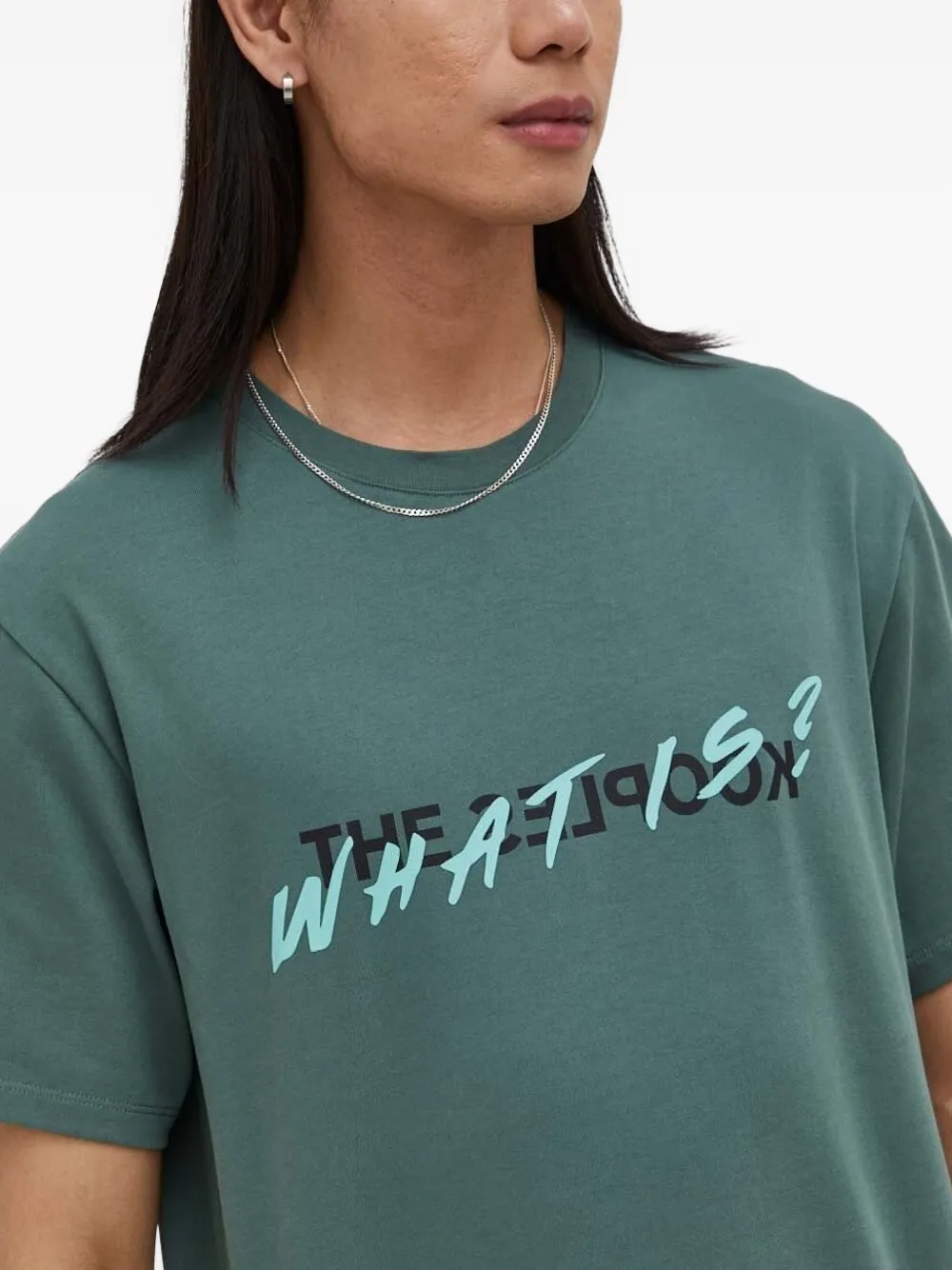 The Kooples Graphic-print T-shirt In Green