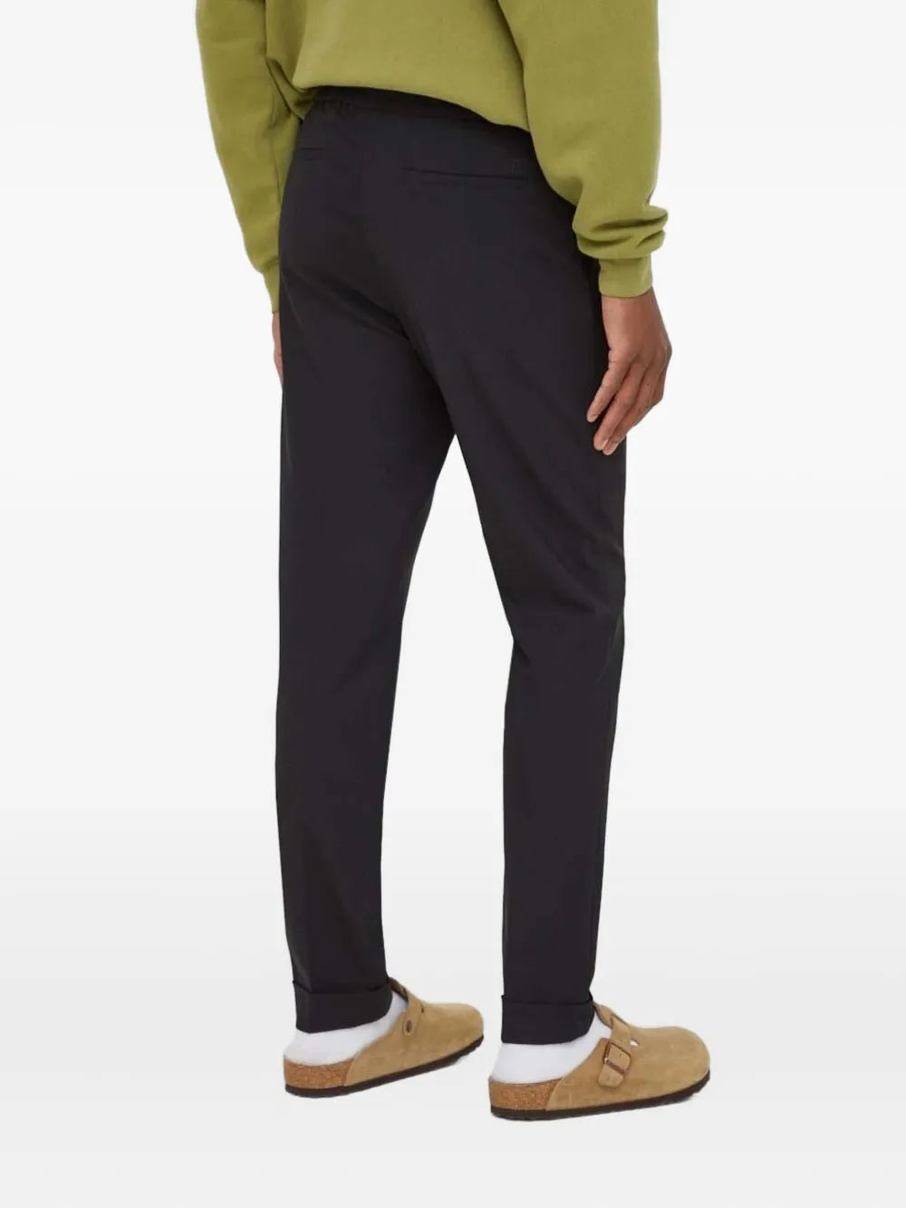 The Kooples Broek met geborduurd logo - Zwart