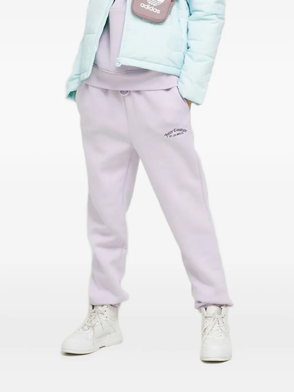 Juicy Couture Pantaloni sportivi con logo ricamato | viola | Image 1
