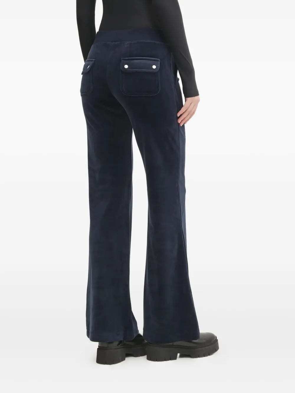 Juicy Couture velour pocket trousers - Blauw