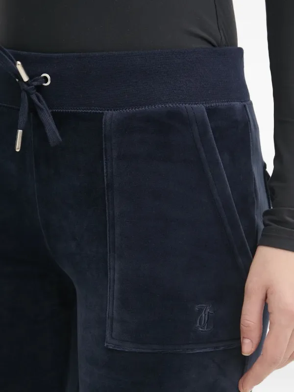 Juicy Couture Velour Pocket Trousers | Blue | FARFETCH PL