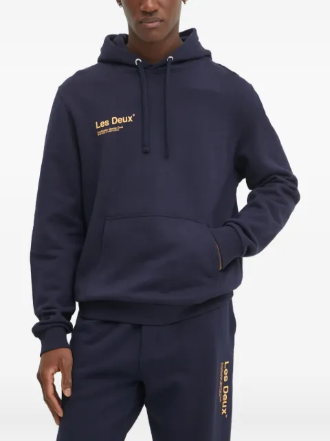 Les Deux logo-embroidered hoodie