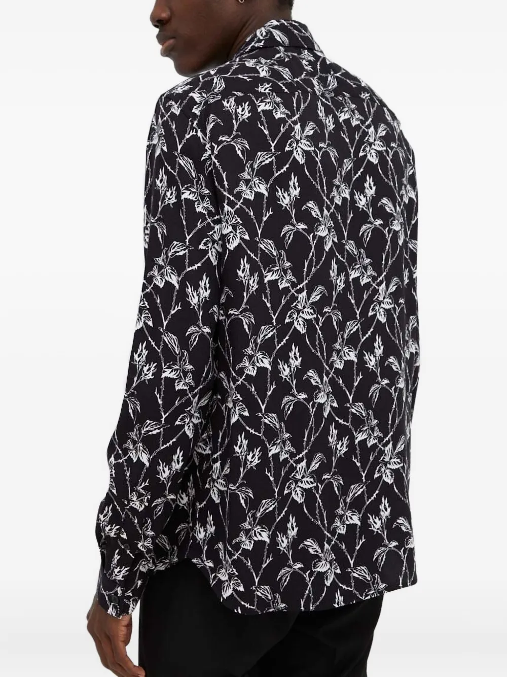 The Kooples floral-print shirt - Zwart