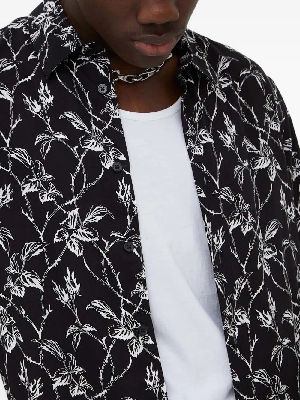 The Kooples Floral-print Shirt In Multi