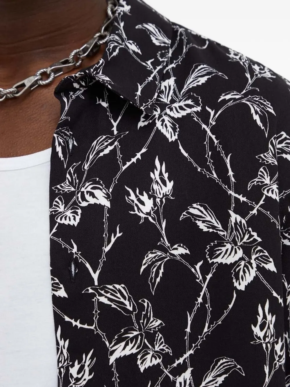 The Kooples Floral-print Shirt In Multi