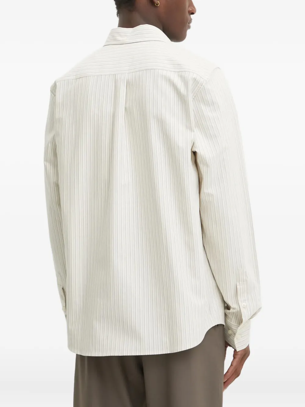 Les Deux Gestreept overhemd Beige