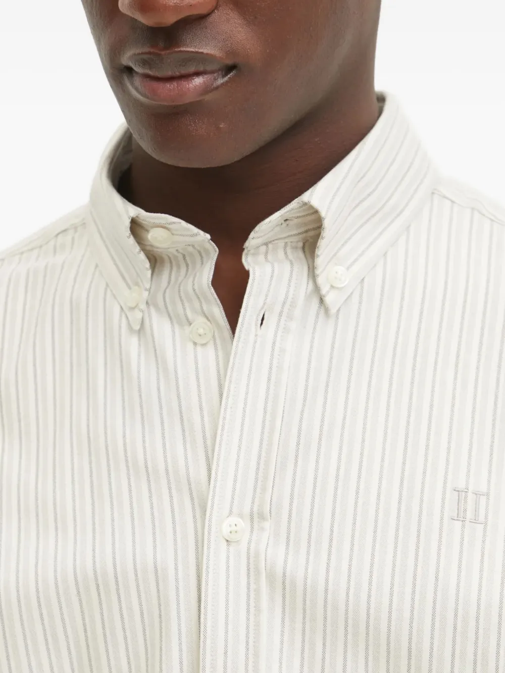 Les Deux Gestreept overhemd Beige