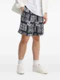 The Kooples paisley-patterned shorts - Blue