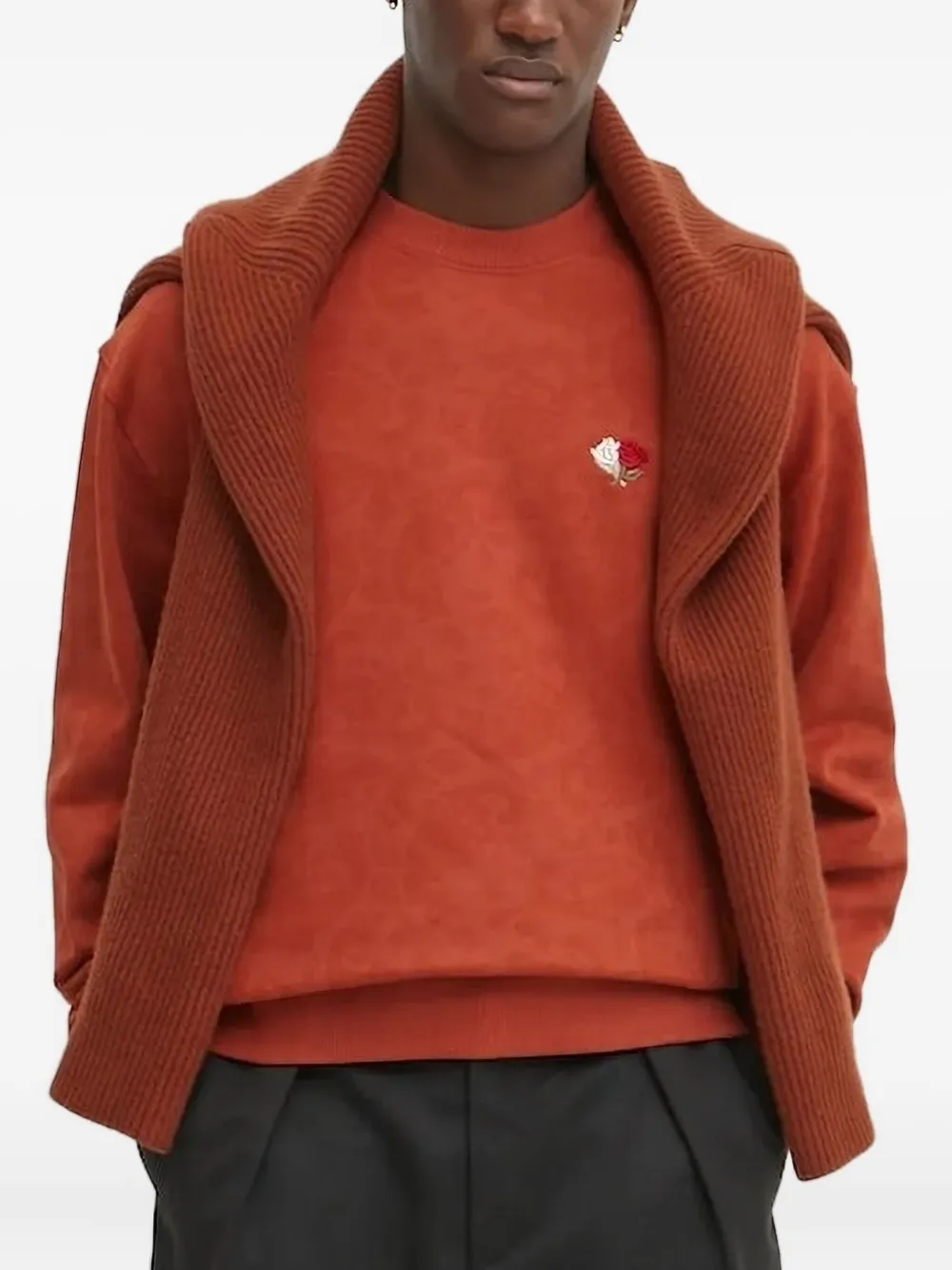 Les Deux Cotton Sweatshirt In Orange