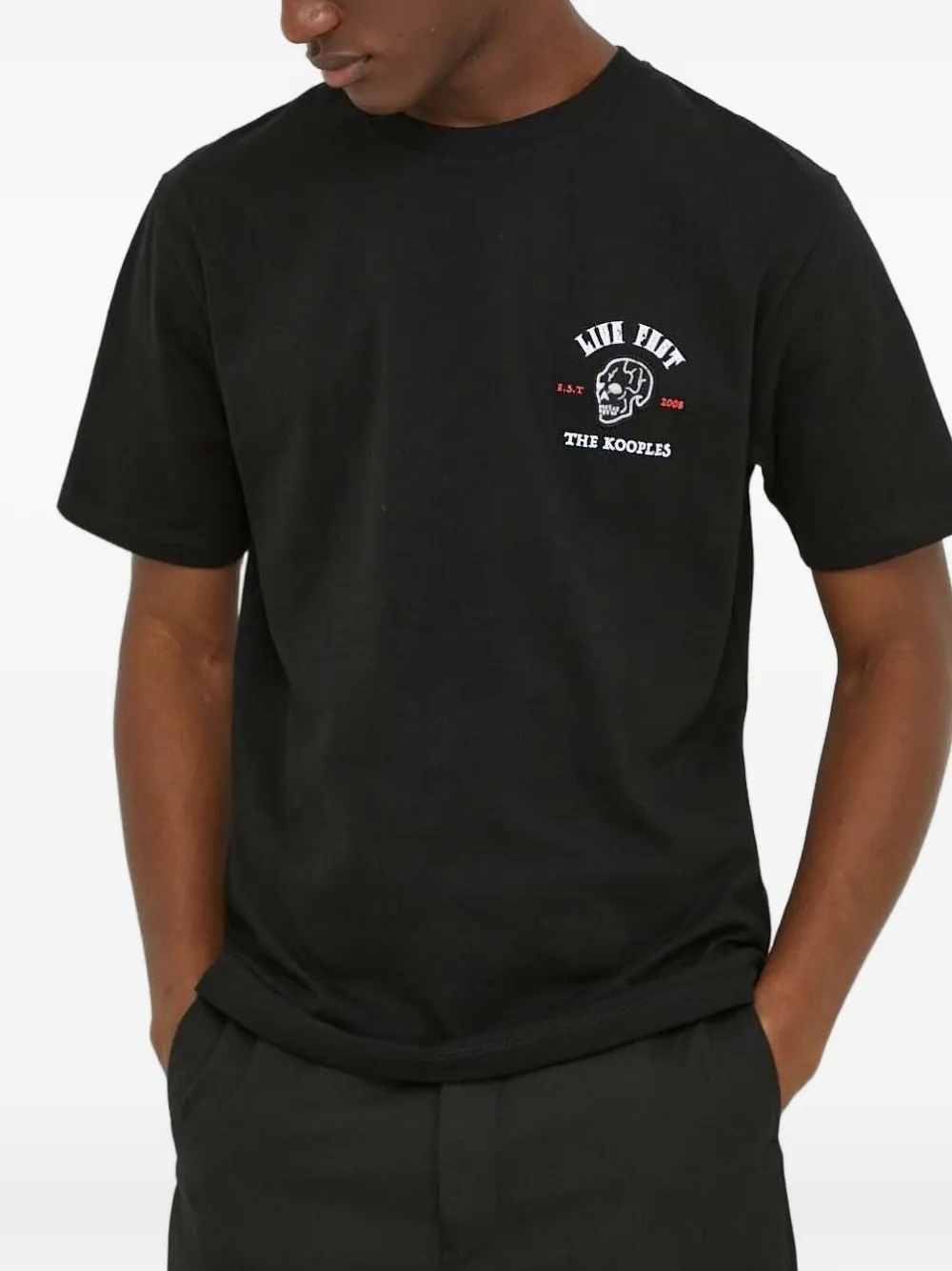 The Kooples Skull-print T-shirt In Black