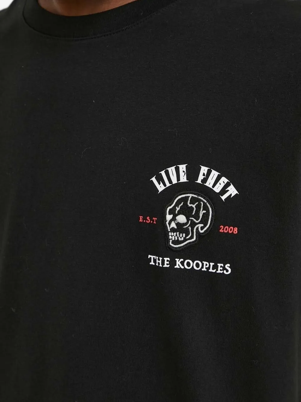 The Kooples Skull-print T-shirt In Black