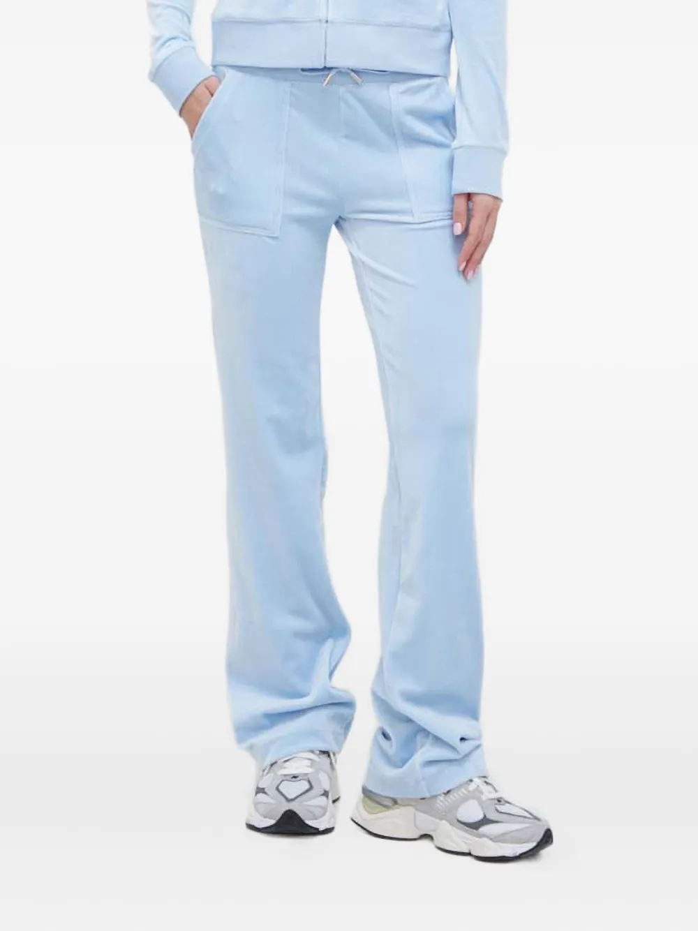 Juicy Couture embroidered pocket trousers - Blu