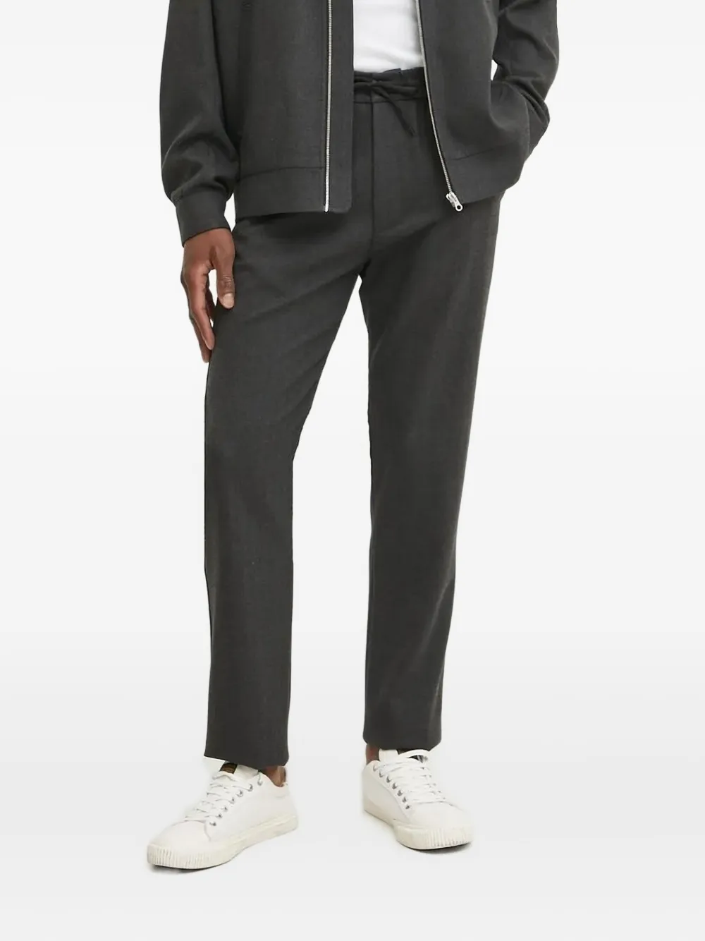 Les Deux herringbone drawstring trousers | Grey | Image 1