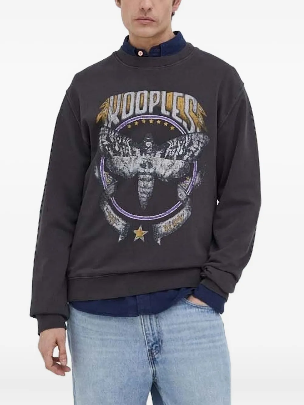 The Kooples moth-print sweatshirt | Grey | Image 1