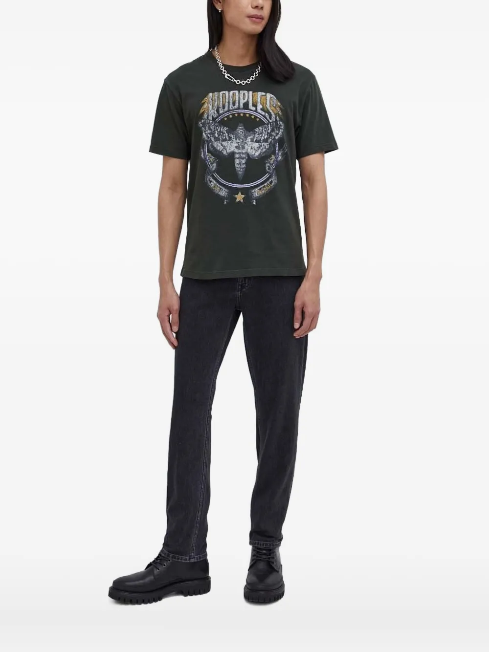 The Kooples graphic-print T-shirt | Green | Image 1