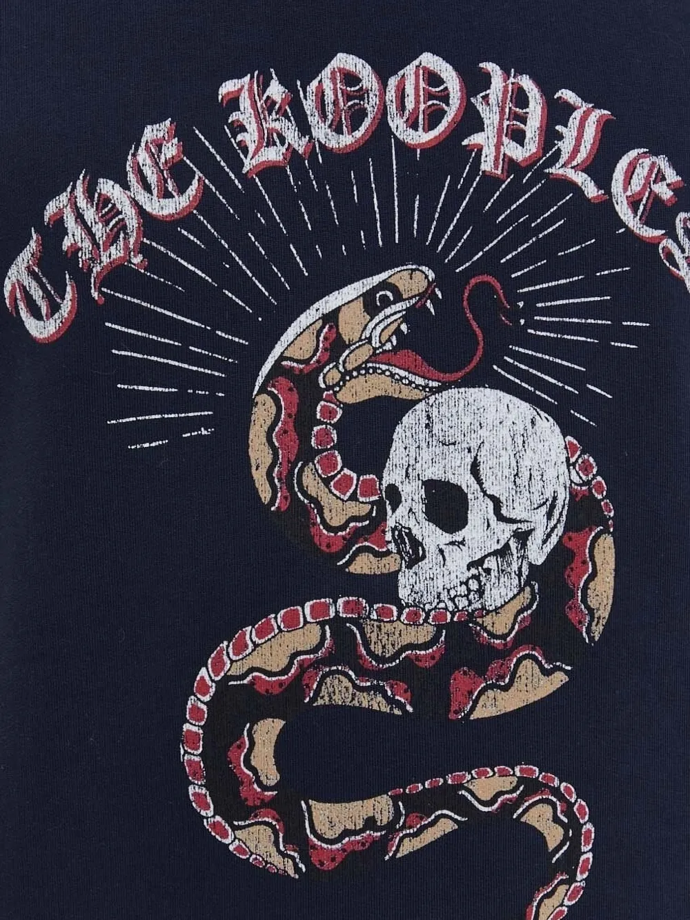 The Kooples Snake Skull Sweatshirt In Blue