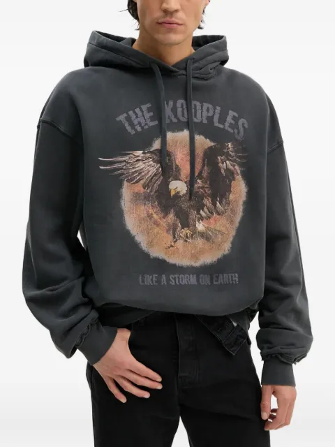 The Kooples eagle-graphic hoodie