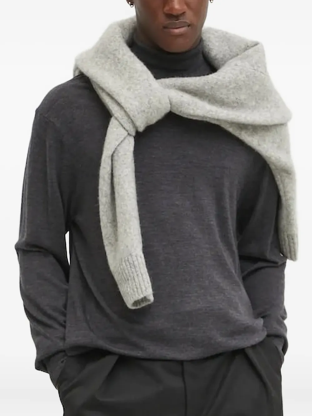 Les Deux turtleneck wool sweater | Grey | Image 1