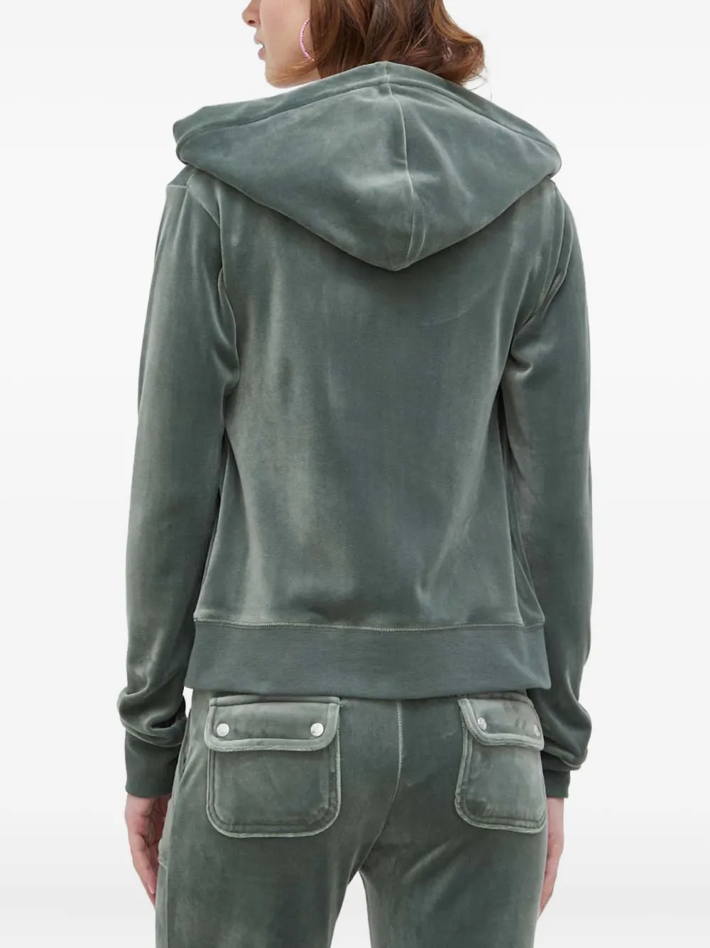 Juicy Couture hooded zip-up hoodie - Groen