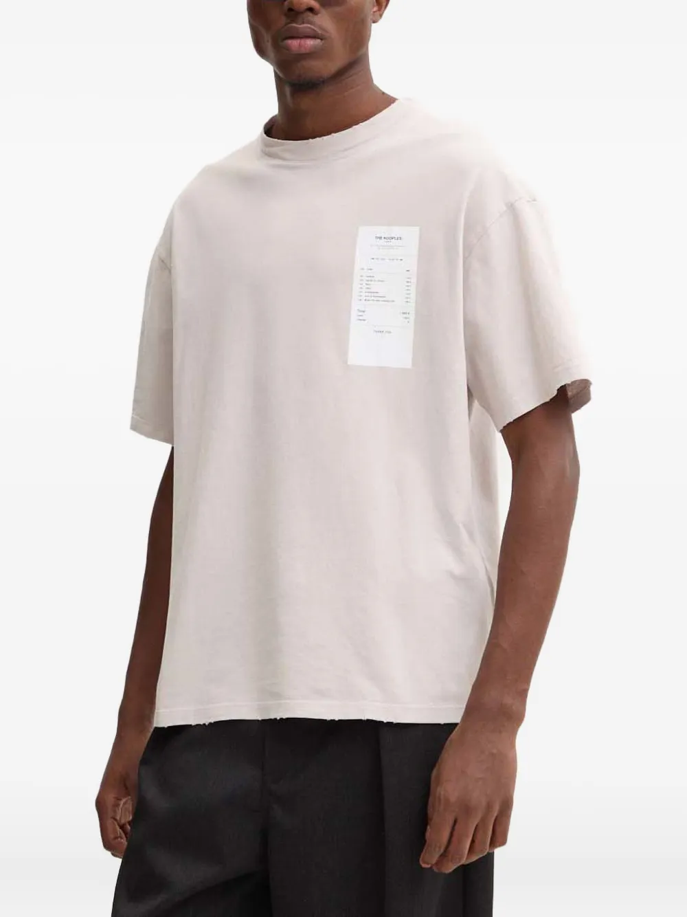 The Kooples graphic-print crew-neck T-shirt | Neutrals | Image 1