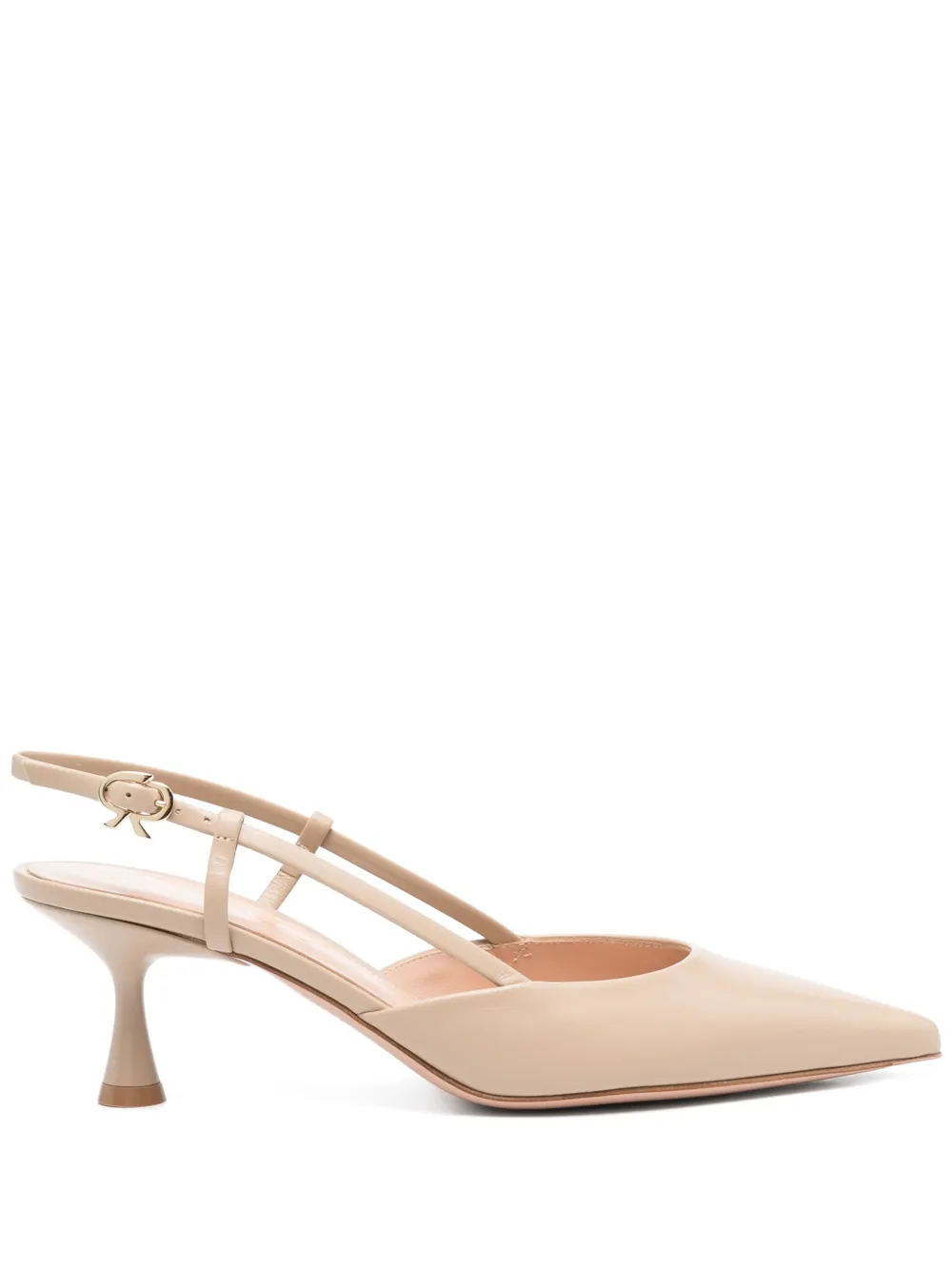 Gianvito Rossi 55mm Ascent slingback pump Sand